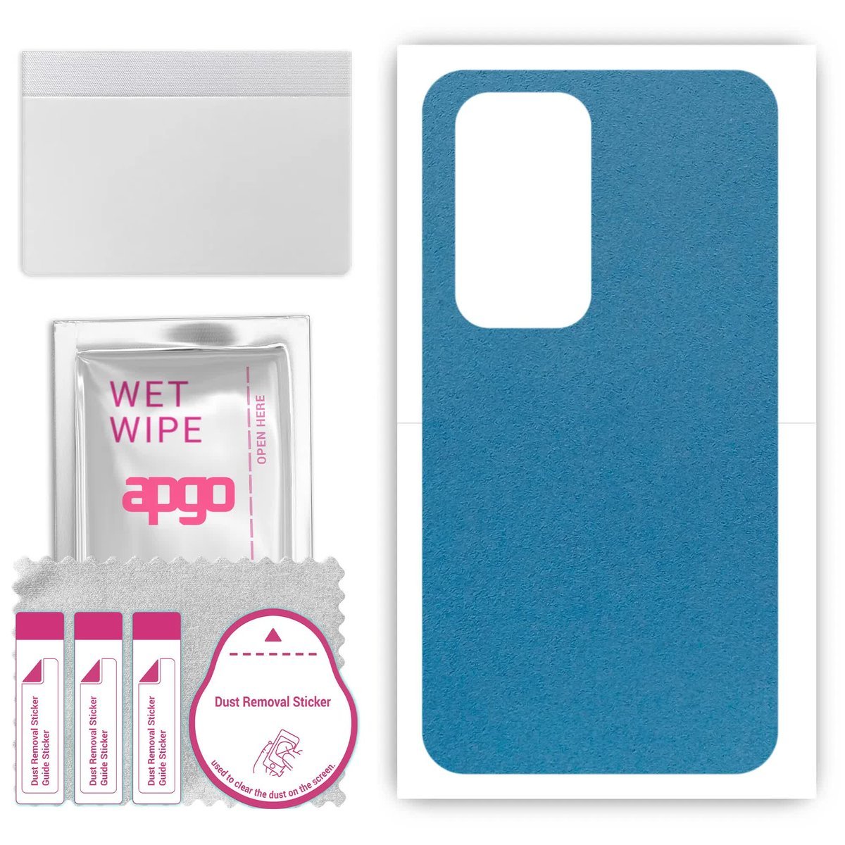 Folia naklejka skórka strukturalna na TYŁ Zamsz do Oppo Find N2 - Zamsz Niebieski - apgo SKINS