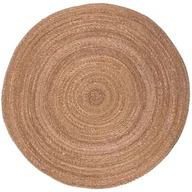 Dywany - Dywan okrągły Wicker naturalny okrągły 100 cm brązowy - miniaturka - grafika 1