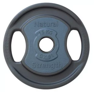 Obciążenie Olimpijskie Poliuretanowe 15 kg Natural Strength - Obciążenia - miniaturka - grafika 1