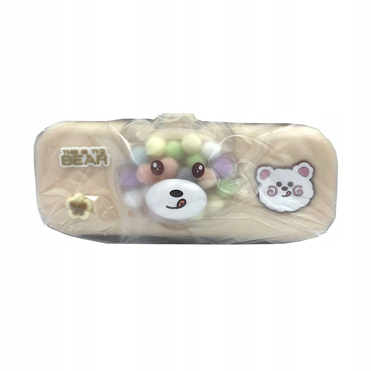 Astra Eva 3D Teddy Beige Piórnik szkolny piankowy