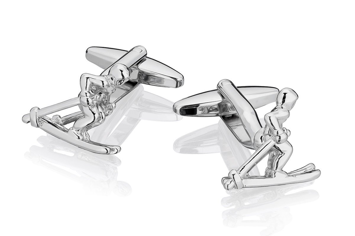 Spinki do mankietów Narciarz SD-1374