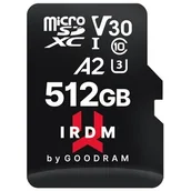 Karty pamięci - Goodram IRDM M2AA MicroSDXC 512GB UHS-I/U3 A2 V30 IR-M2AA-5120R12 IR-M2AA-5120R12 - miniaturka - grafika 1