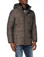 Kurtki męskie - Geox Męska kurtka M Kelthor Parka Quilted, Slate Brown, L - miniaturka - grafika 1