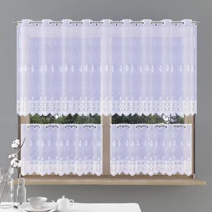 Zazdrostki haftowane metrażowe Gema 40 cm - Firany - miniaturka - grafika 1