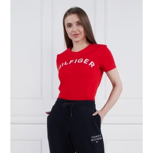 Tommy Hilfiger T-shirt | Regular Fit - Koszulki i topy damskie - miniaturka - grafika 1