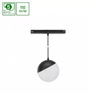 Lampy sufitowe - SYSTEM SHIFT - GLOBE P oprawa kula zwis na szynoprzewód 100 (850mm kabel) 5W 165st czarna SPECTRUM - miniaturka - grafika 1