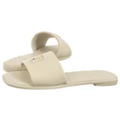 Klapki i japonki damskie - Klapki TH Logo Hardware Leather Mule Muslin FW0FW08806 ACJ (TH1320-a) Tommy Hilfiger - miniaturka - grafika 1