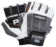 Rękawice do ćwiczeń - Rękawice fitness Power System  Fitness Rukavice Fitness Bílošedé L - miniaturka - grafika 1