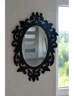 Lusterka do makijażu - Lustro w ażurowej ramie MDF do toaletki -ROMA- kolor ramy do wyboru, Wymiary: 60x86 - miniaturka - grafika 1