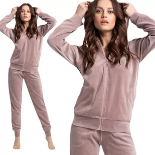 Dres damski LUNA kod 309 welur mocca  XXL - Dresy damskie - miniaturka - grafika 1