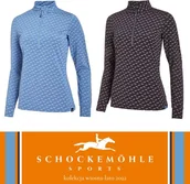 Koszulki jeździeckie - Schockemohle Bluzka damska LUCIANA HORSE SS22 - miniaturka - grafika 1