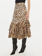 Spódnice - Guess Spódnica midi Chantal W4BD83 WGLA2 Brązowy Regular Fit - miniaturka - grafika 1