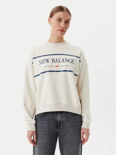 New Balance Bluza Athletics Nautical Lobster WT51923 Beżowy Oversize - Bluzy damskie - miniaturka - grafika 1