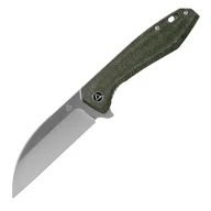Noże - Nóż QSP Pelican, ostrze Stonewash CPM S35VN, rękojeść zielona Micarta QS118-E1 - miniaturka - grafika 1