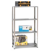 Szafy i regały magazynowe - Kovona System Regał półkowy, 1500x750x300 mm, nośność 50 kg, ocynkowany N79100.0.0B2B - miniaturka - grafika 1