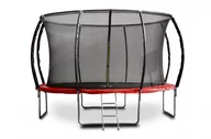 Trampoliny - G21 Trampolina SpaceJump 366 cm, czerwona + akcesoria - miniaturka - grafika 1