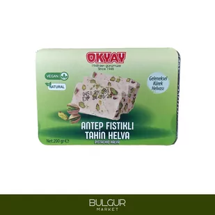 Tureckie Chałwa sezamowa z pistacjami 200g OKYAY - Chałwa - miniaturka - grafika 1