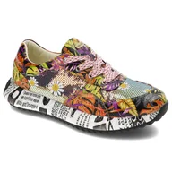 Sneakersy damskie - Pomarańczowe Sneakersy Laura Vita Stylowe Obuwie Damskie - miniaturka - grafika 1