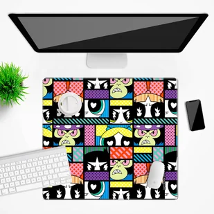 Mata na biurko The Powerpuff Girls wzór: Atomówki 027, 50x45cm - Podkładki na biurko - miniaturka - grafika 1