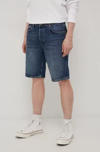 Superdry Superdry szorty jeansowe męskie kolor granatowy - Spodenki męskie - miniaturka - grafika 1