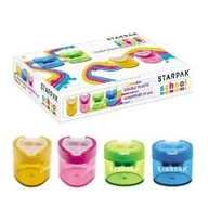 Przybory szkolne - Starpak Temperówka plastikowa podwójna p24 - miniaturka - grafika 1