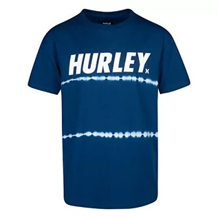 Koszulki dla chłopców - Hurley Hurley T-shirt chłopięcy Hrlb Tie Dye Tee niebieski niebieski (Valerian Blue) 11 Jahre 984460 - grafika 1