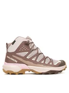 Buty trekkingowe damskie - Salomon Trekkingi X Ultra 360 Edge Mid Gore-Tex L47982000 Brązowy - miniaturka - grafika 1