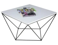 Ławy i stoliki kawowe - Nowoczesny stolik kawowy biały + czarny P2-C44 - miniaturka - grafika 1