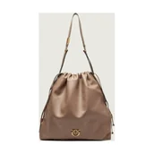 Plecaki worki - Pinko Skórzany worek SLOUCHY EXTRA - miniaturka - grafika 1