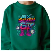 Bluzy dla dziewczynek - BLUZA DZIECIĘCA 67 SIX SEVEN VIRAL DLA CHŁOPCA DZIEWCZYNKI 122-128 - miniaturka - grafika 1