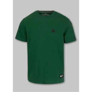 Pit Bull T-Shirt Koszulka Small Logo Leaf Green - Koszulki sportowe męskie - miniaturka - grafika 1