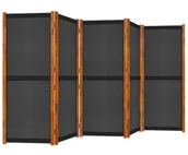 Akcesoria do ogrodzeń - Czarny panelowy parawan tarasowy R5-G18 - miniaturka - grafika 1