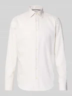 Koszule męskie - Koszula biznesowa o kroju regular fit z bawełny z kołnierzykiem typu kent - miniaturka - grafika 1