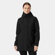 Kurtki damskie - Kurtka damska ocieplana Helly Hansen W VICTORIA INS MID RAIN JACKET-Black S - miniaturka - grafika 1