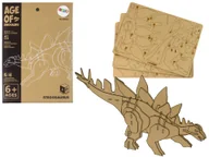 Puzzle - Drewniane Puzzle Przestrzenne 3D Stegozaur Składanka Edukacyjna 41 Elementów - miniaturka - grafika 1