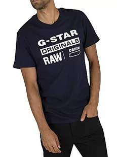 G-STAR RAW Raw. Graphic Slim T-Shirt męski, Niebieski (Sartho Blue D14143-336-6067), XS - Koszulki męskie - miniaturka - grafika 1