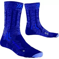 Skarpetki damskie - Skarpety X-Socks Trek X z wełny merynosów niebieski Lake Blue Melange/Dolomite Grey 35-38 - miniaturka - grafika 1