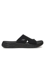 Klapki i japonki damskie - Skechers Klapki On-The-Go 600-Oceanside 140003/BBK Czarny - miniaturka - grafika 1