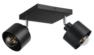 Lampy sufitowe - Elza lampa sufitowa (spot) 2xE27 czarna - miniaturka - grafika 1