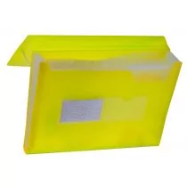 Tetis Teczka harmonijka PP z gumką nar.(13) A4 żółta - Artykuły biurowe - miniaturka - grafika 1