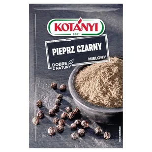 Kotanyi Pieprz czarny mielony 20 g Kotányi - Przyprawy i zioła sypkie - miniaturka - grafika 1