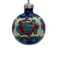 Bombki - Ceramiczna bombka mała Ceramika Bolesławiec - miniaturka - grafika 1