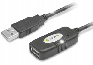 Kabel/Przedłużacz Techly USB 2.0 A-A M/F aktywny 10m czarny - Kable komputerowe i do monitorów - miniaturka - grafika 1