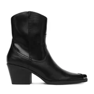 Botki damskie - Kowbojki DeeZee BZRB0184-24 Czarny - miniaturka - grafika 1