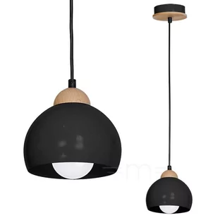 Decoland Żyrandol DAMA 1xE27/60W/230V czarny - Lampy sufitowe - miniaturka - grafika 1