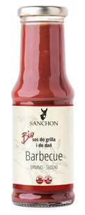 SOS Barbecue Wega��ski Bezglutenowy BIO 210 ml - Sanchon - Sosy w słoikach - miniaturka - grafika 1