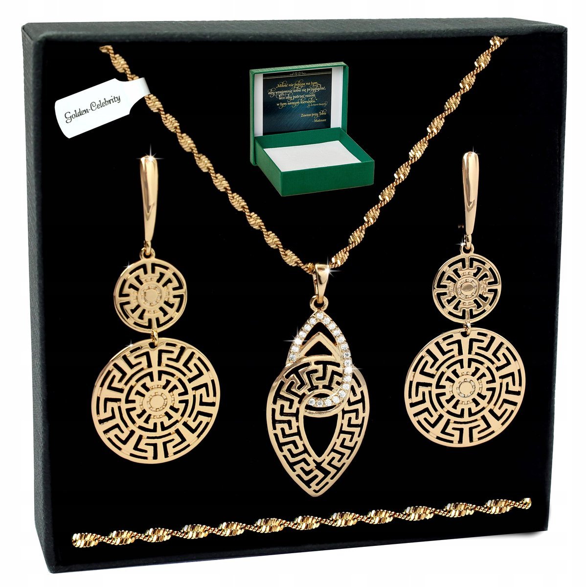 Naszyjnik + Kolczyki 45 Cm