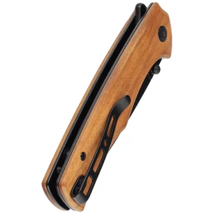 Nóż składany Sencut Crowley Guibourtia Wood, Black Stonewashed D2 (S21012-5) - Noże - miniaturka - grafika 6