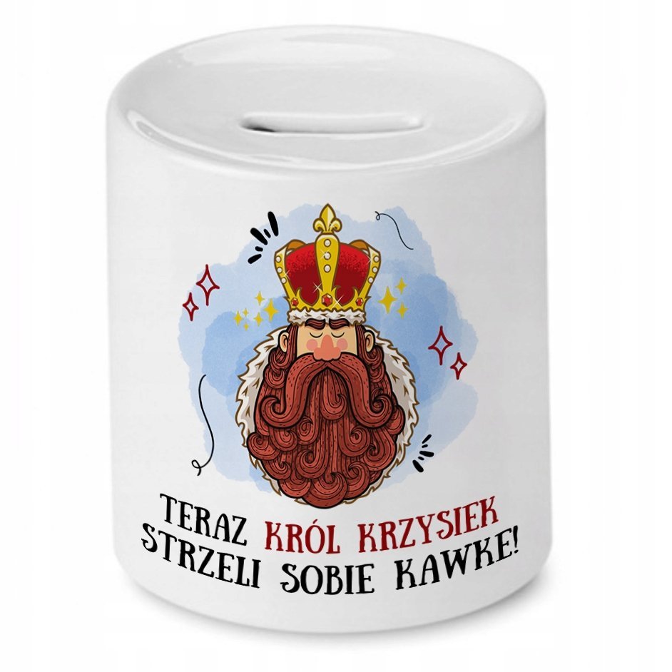 Złoty Kubek Premium Dla Skarbnika Prezent z Nadrukiem ze Zdjęciem + Opakowanie na prezent (wzór 04)