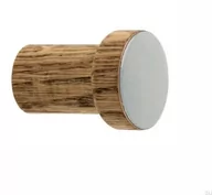 Wieszaki i stojaki - Wieszak ścienny Simple Drewniany Emaliowany Jasny Szary - Olej Przyciemniający - miniaturka - grafika 1